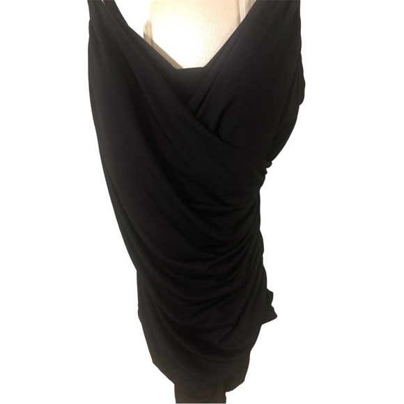 Jantzen Black Ruched Center Adj. Straps Plus Sized NWT One-piece Swimsuit Sz.16W - Picture 2 of 11